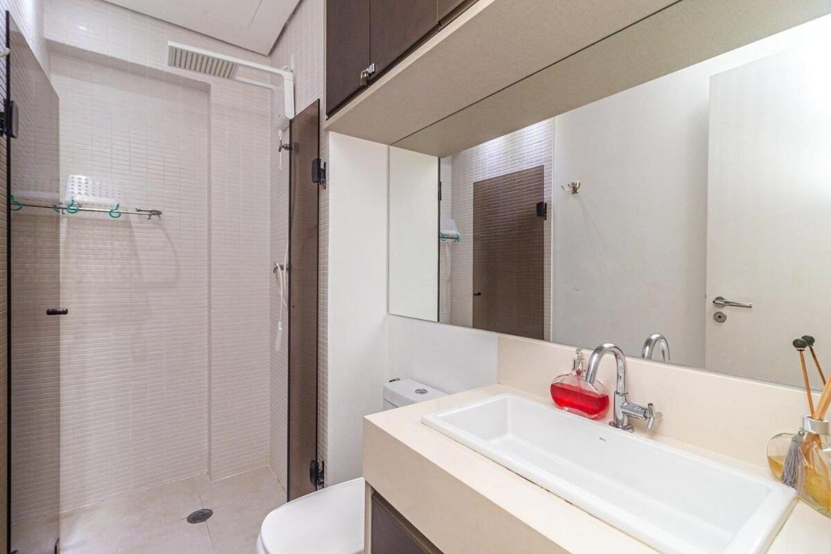 Studio Moderno Em Condominio De Luxo Pe Na Areia Сантос Екстериор снимка