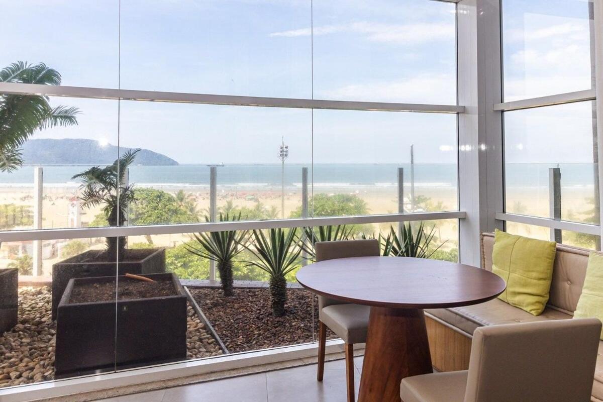 Studio Moderno Em Condominio De Luxo Pe Na Areia Сантос Екстериор снимка
