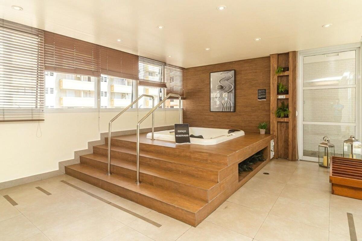 Studio Moderno Em Condominio De Luxo Pe Na Areia Сантос Екстериор снимка