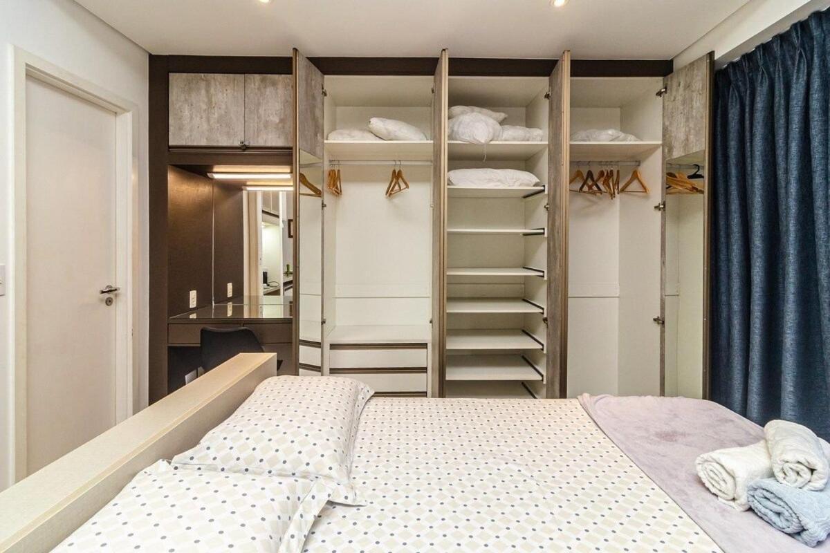 Studio Moderno Em Condominio De Luxo Pe Na Areia Сантос Екстериор снимка
