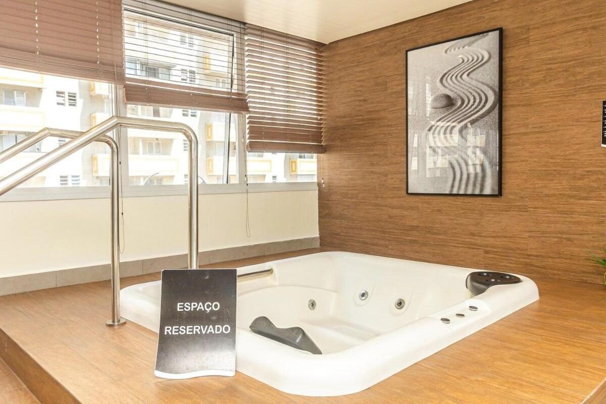 Studio Moderno Em Condominio De Luxo Pe Na Areia Сантос Екстериор снимка