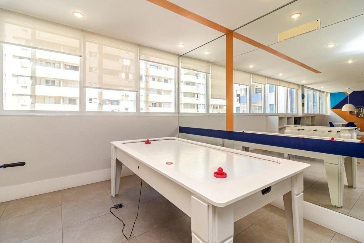 Studio Moderno Em Condominio De Luxo Pe Na Areia Сантос Екстериор снимка