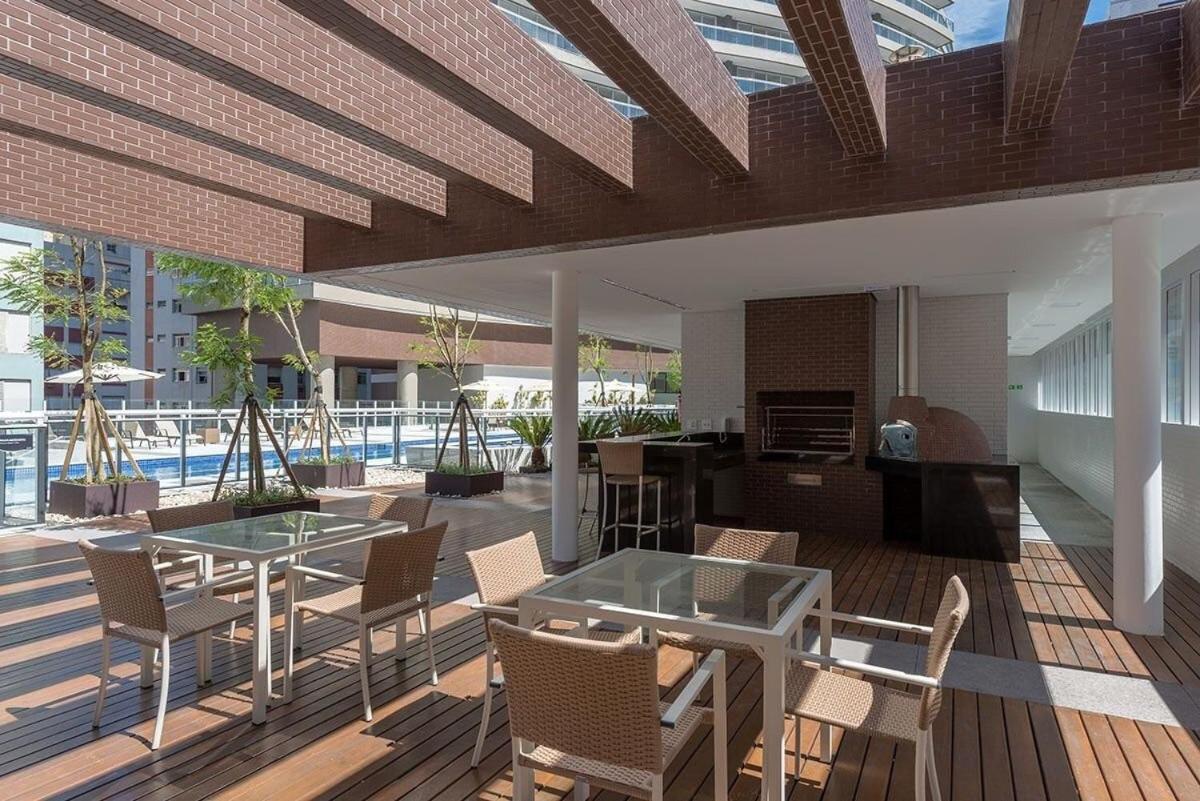 Studio Moderno Em Condominio De Luxo Pe Na Areia Сантос Екстериор снимка